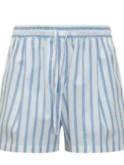 Striped Shorts with Elastic Waist