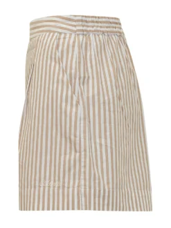 Striped Shorts with Pleats