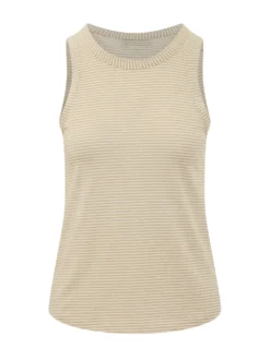 Striped Sleeveless Knit Top