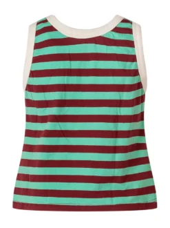 Striped Tank Top with Logo