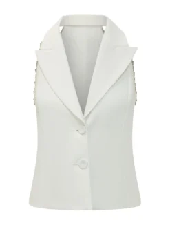 Structured Vest with Lapels