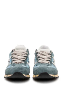 Suede and Nylon Sneakers