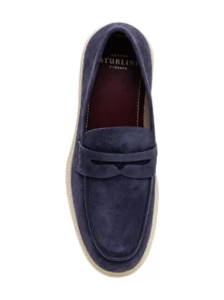 Suede Loafers with Thick Sole