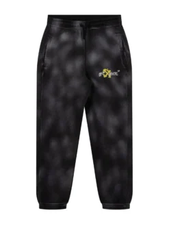 Sweatpants with Diag Spray Print