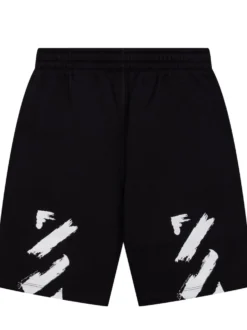 Sweatshorts with Diag Paint Print