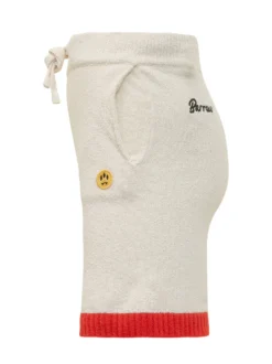 Sweatshorts with Drawstring and Contrasting Hem