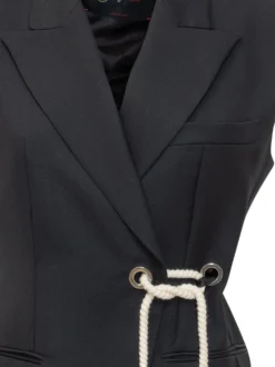Tailored Vest with Front Knot