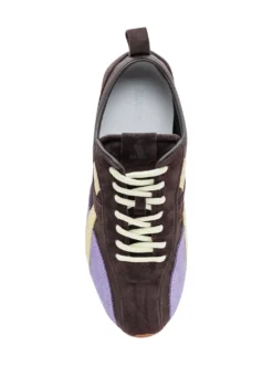 TB304 Sneakers with Laces and Suede Inserts
