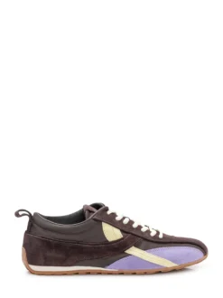 TB304 Sneakers with Laces and Suede Inserts