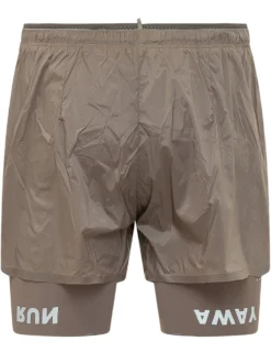 Technical Shorts with Elastic Waistband and Pocket