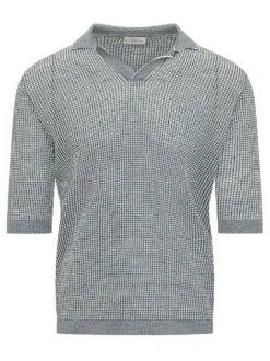 Textured Knit Polo