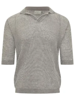 Textured Knit Polo