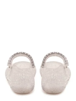 The Jelly Perforated Ballet Flat with Strap