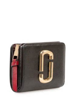 The Mini Compact Wallet with Logo Plaque