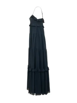 Tiered Maxi Dress with Thin Straps