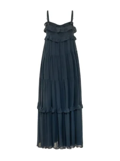 Tiered Maxi Dress with Thin Straps