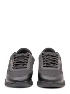 Titanium Sneakers with Laces and Inserts