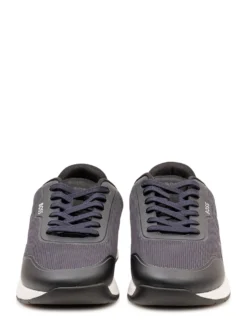 Titanium Sneakers with Laces and Inserts