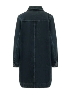 Tona Denim Dress with Collar