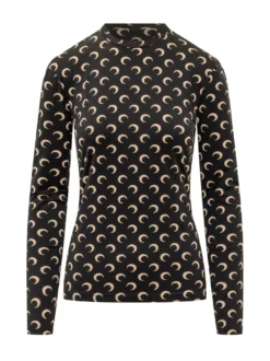 Top a Maniche Lunghe con Stampa