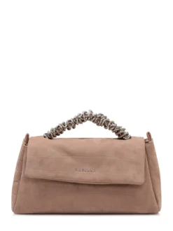 Top Handle Bag in Leather with Chain Handle