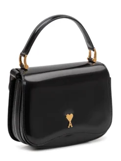 Top Handle Bag with Flap and Heart Logo Top Handle Paris