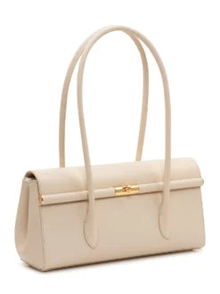 Top Handle Bag with Metal Closure