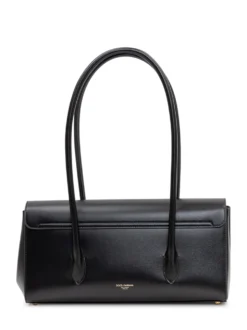 Top Handle Bag with Metal Closure