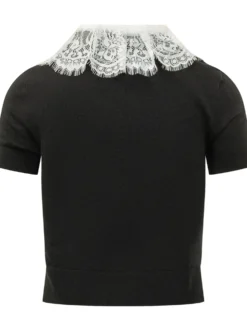 Top with Lace Collar