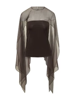 Top with Sheer Panels