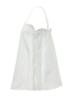 Top with Straps and Lace Trim