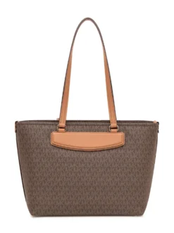 Tote Bag with Long Handles and Pocket