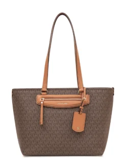 Tote Bag with Long Handles and Pocket