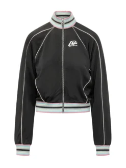 Track Jacket with Zip and High Neck