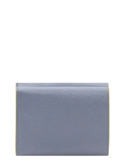Trifold Wallet with Flap and Engraved Logo