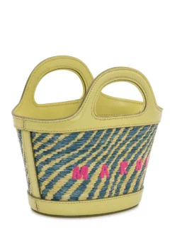 Tropicalia Micro Bag with Integrated Handle and Embroidered Logo