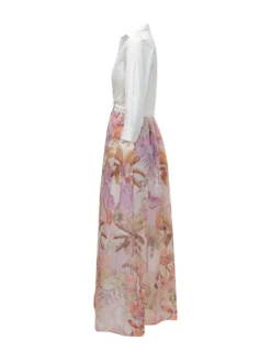 Tropical Print Long Dress