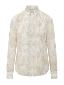 Tropical Toile Print Shirt