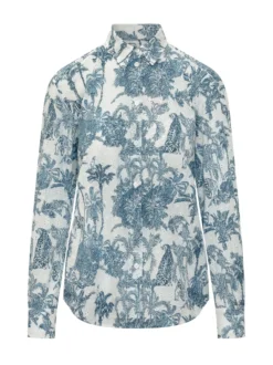 Tropical Toile Print Shirt