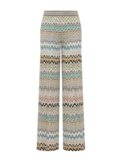 Trousers with Chevron Pattern