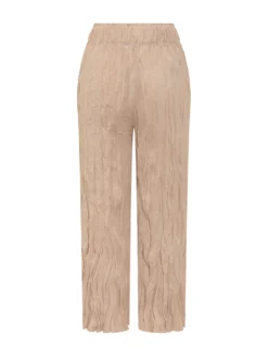 Trousers with Elastic Waist and Straight Leg