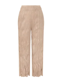 Trousers with Elastic Waist and Straight Leg