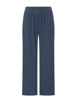Trousers with Elastic Waist and Straight Leg