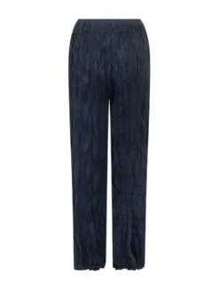 Trousers with Elastic Waist and Straight Leg