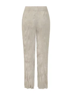 Trousers with Elastic Waist and Straight Leg