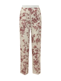 Trousers with Floral Print