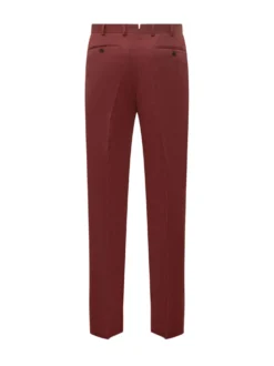 Trousers with Front Button Closure