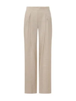 Trousers with Front Pleat