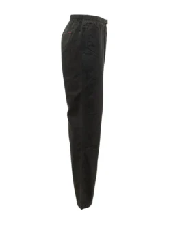 Trousers with Integrated Belt and Straight Leg