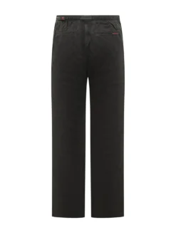 Trousers with Integrated Belt and Straight Leg